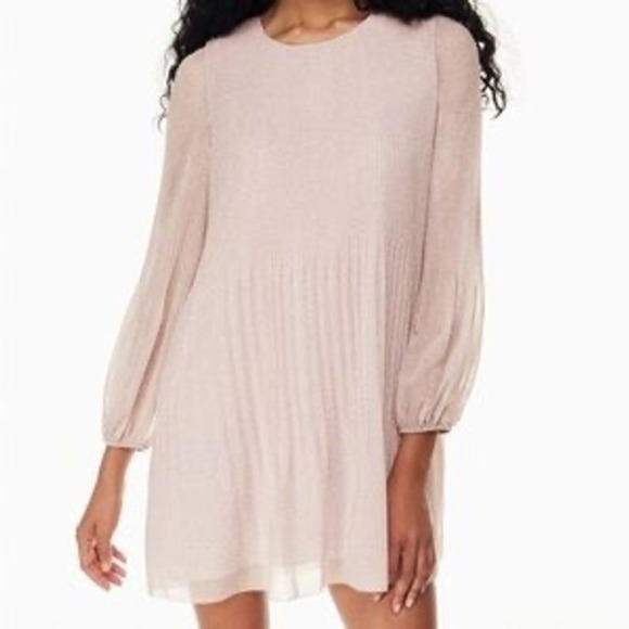 Wilfred Dresses & Skirts - Aritzia Wilfred daydreamer mini dress blush pink pleated large party feminine